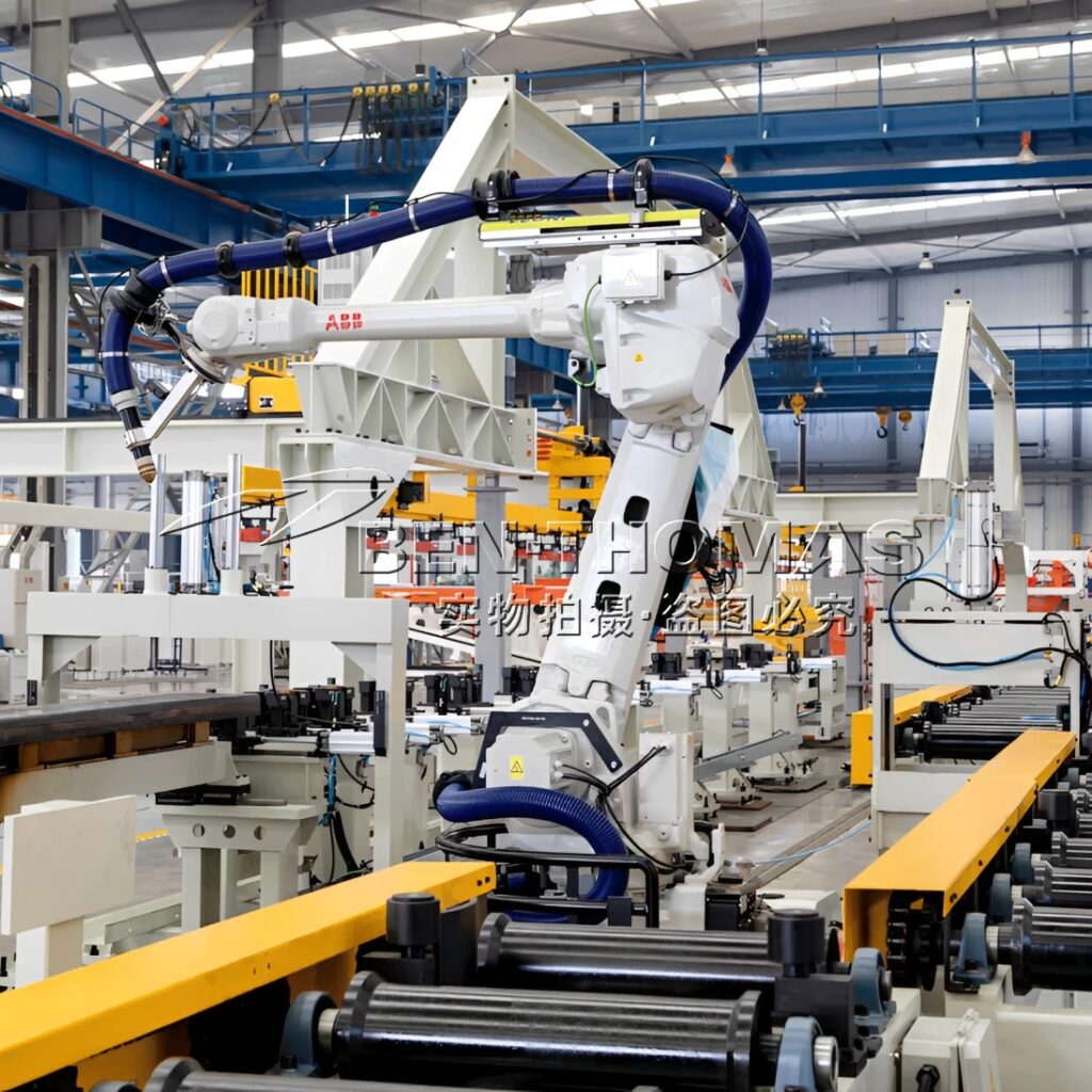 Automobile frame rail production line