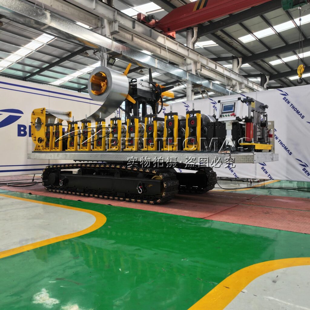 Greenhouse gutter machine