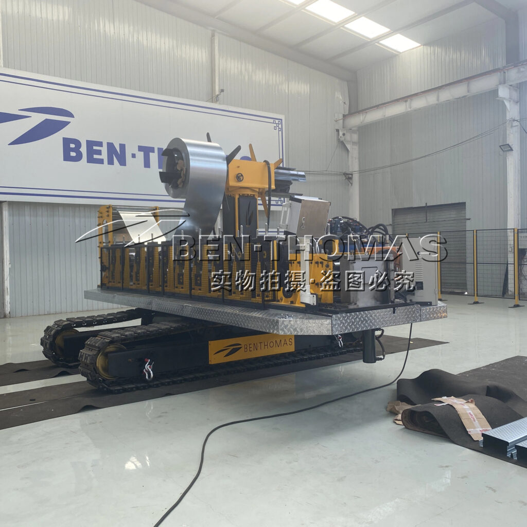 Greenhouse gutter machine