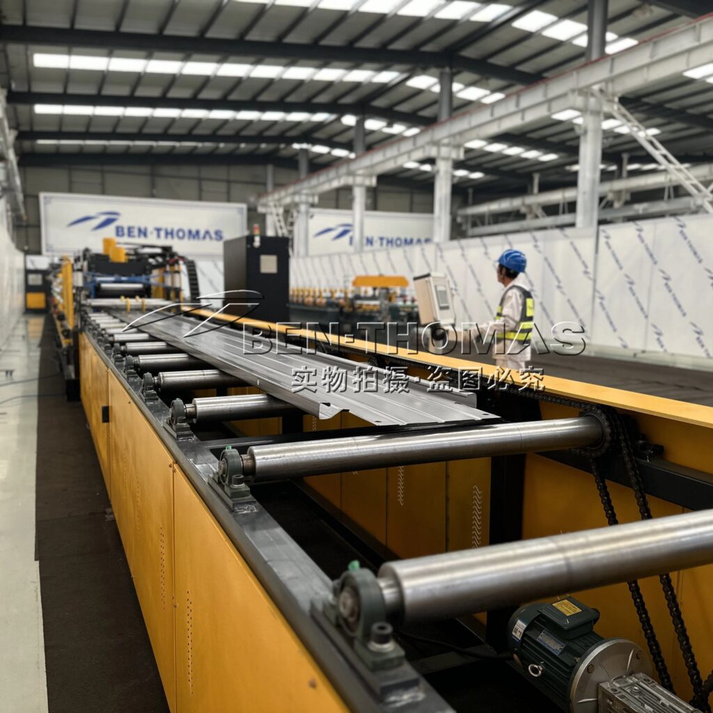 collecting electrodes roll forming machine